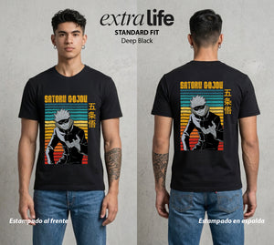 El Arte de las Maldiciones | El Infinito del Bien #03929 - Playera Standard Fit | Deep Black - Foto en modelo