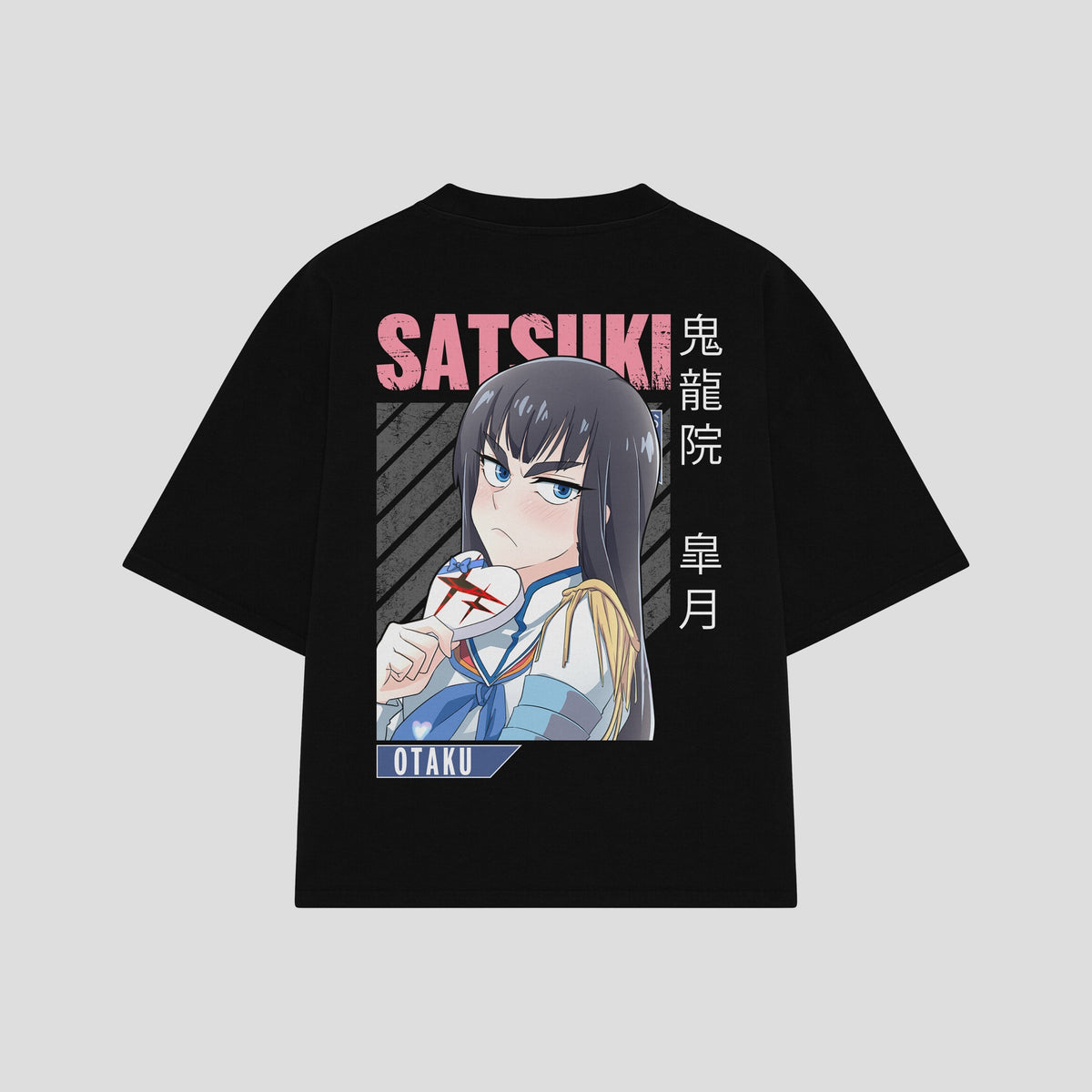 Playera streetwear premium de anime y gaming ExtraLife MX, corte oversized drop shoulder ligero y fresco en color Deep Black y Off-White, moda urbana mexicana de culto.