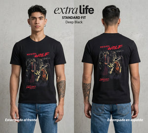 La Hoguera Eterna | La Muerte dos Veces #03946 - Playera Standard Fit | Deep Black - Foto en modelo