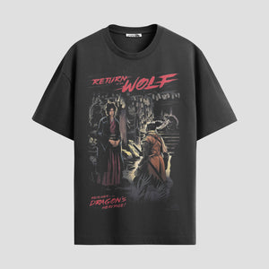 Playera urbana de anime y gaming ExtraLife MX, corte Standard Fit unisex ligero y transpirable en color Deep Black y Pure White, ropa de uso diario para gym y casual.