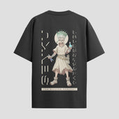 Playera urbana de anime y gaming ExtraLife MX, corte Standard Fit unisex ligero y transpirable en color Deep Black y Pure White, ropa de uso diario para gym y casual.