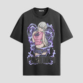 Playera urbana de anime y gaming ExtraLife MX, corte Classic Premium unisex ligero y transpirable en color Deep Black y Pure White, ropa de uso diario para gym y casual.