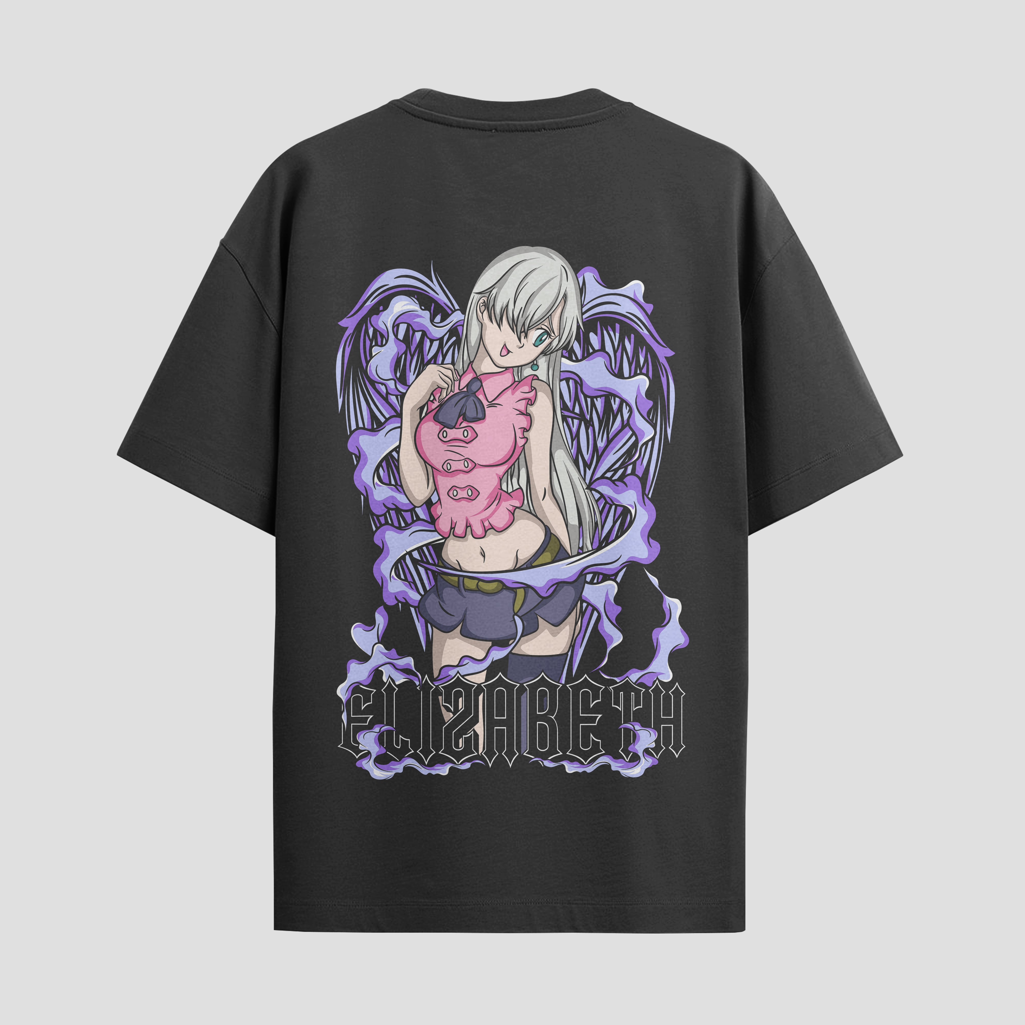 Playera urbana de anime y gaming ExtraLife MX, corte Standard Fit unisex ligero y transpirable en color Deep Black y Pure White, ropa de uso diario para gym y casual.