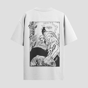 Playera urbana de anime y gaming ExtraLife MX, corte Standard Fit unisex ligero y transpirable en color Deep Black y Pure White, ropa de uso diario para gym y casual.