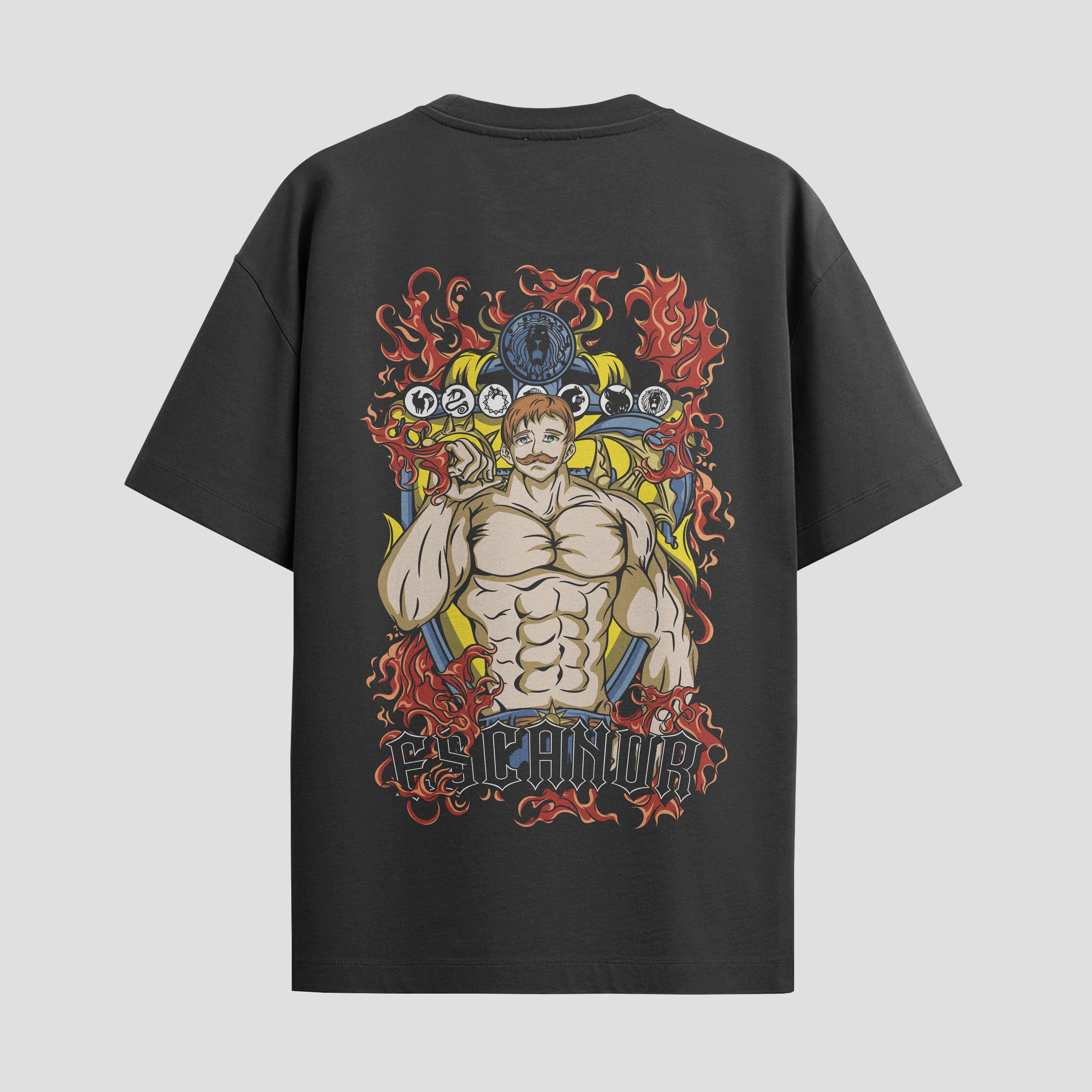 Playera urbana de anime y gaming ExtraLife MX, corte Standard Fit unisex ligero y transpirable en color Deep Black y Pure White, ropa de uso diario para gym y casual.