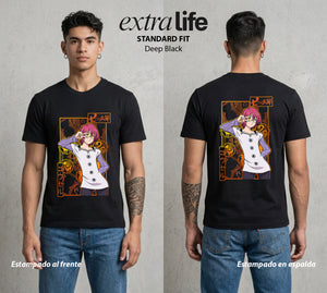 Los Siete Pecados | La Lujuria del Conocimiento #03959 - Playera Standard Fit | Deep Black - Foto en modelo