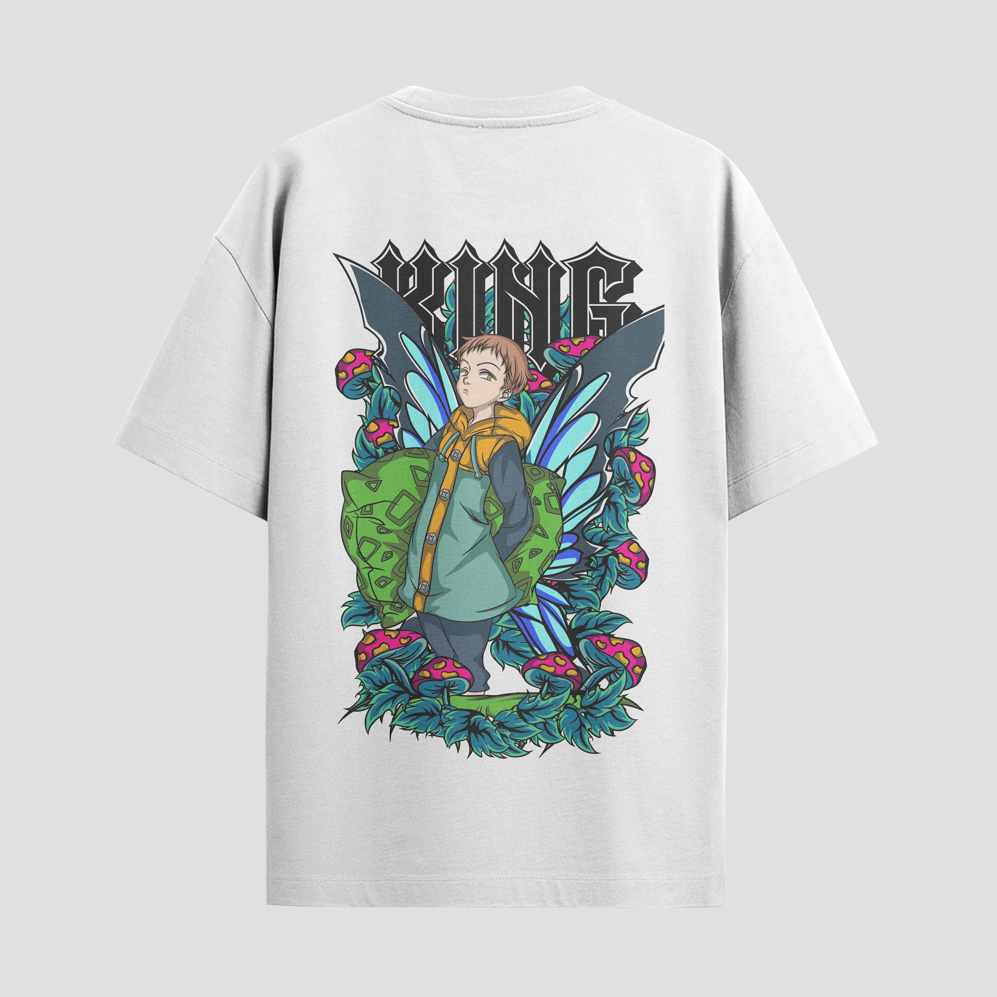 Playera urbana de anime y gaming ExtraLife MX, corte Standard Fit unisex ligero y transpirable en color Deep Black y Pure White, ropa de uso diario para gym y casual.