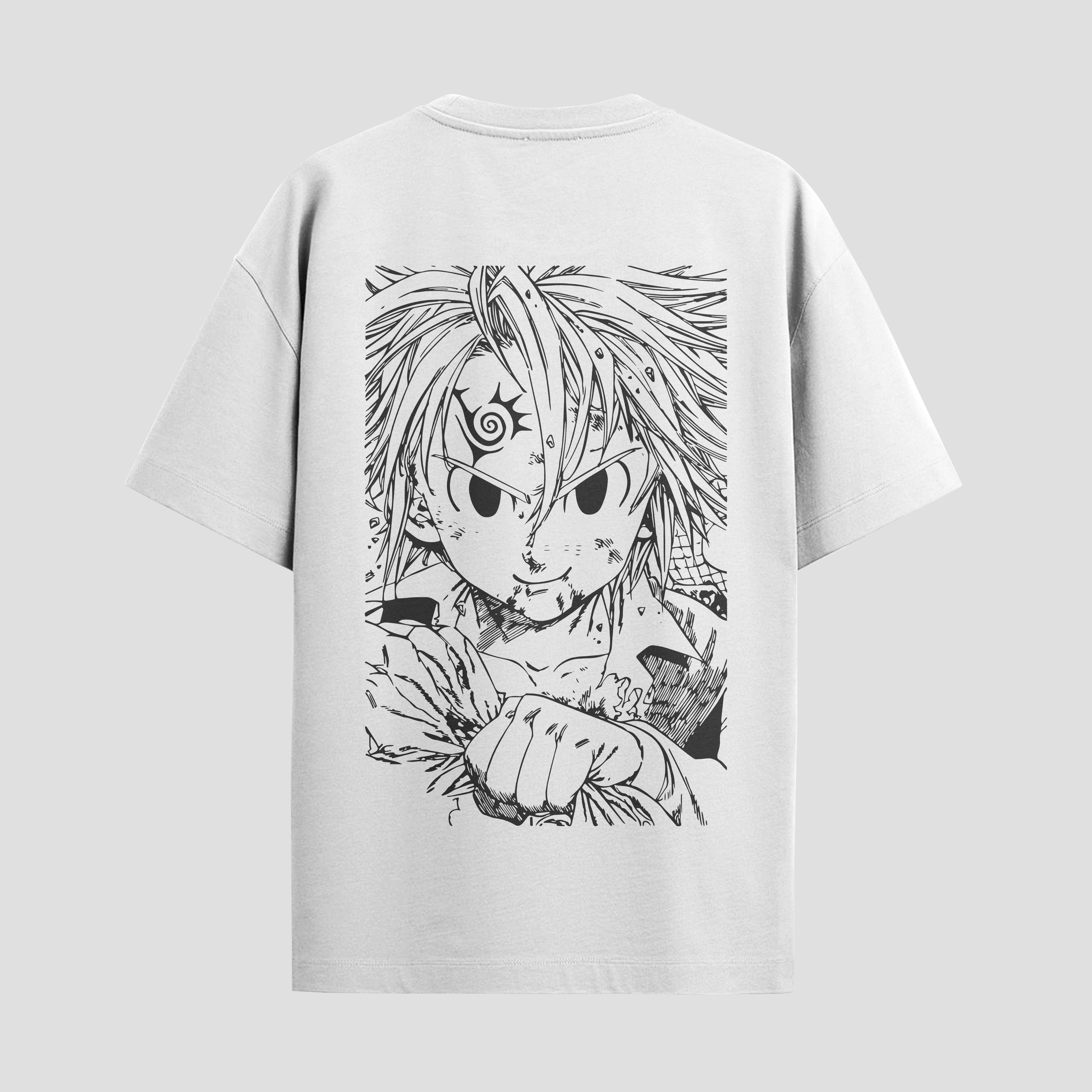 Playera urbana de anime y gaming ExtraLife MX, corte Standard Fit unisex ligero y transpirable en color Deep Black y Pure White, ropa de uso diario para gym y casual.
