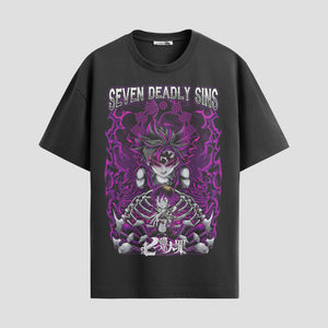 Playera urbana de anime y gaming ExtraLife MX, corte Standard Fit unisex ligero y transpirable en color Deep Black y Pure White, ropa de uso diario para gym y casual.