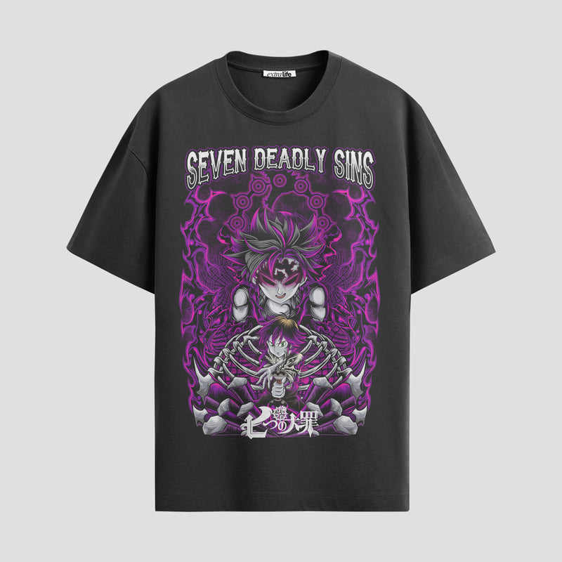 Playera urbana de anime y gaming ExtraLife MX, corte Standard Fit unisex ligero y transpirable en color Deep Black y Pure White, ropa de uso diario para gym y casual.