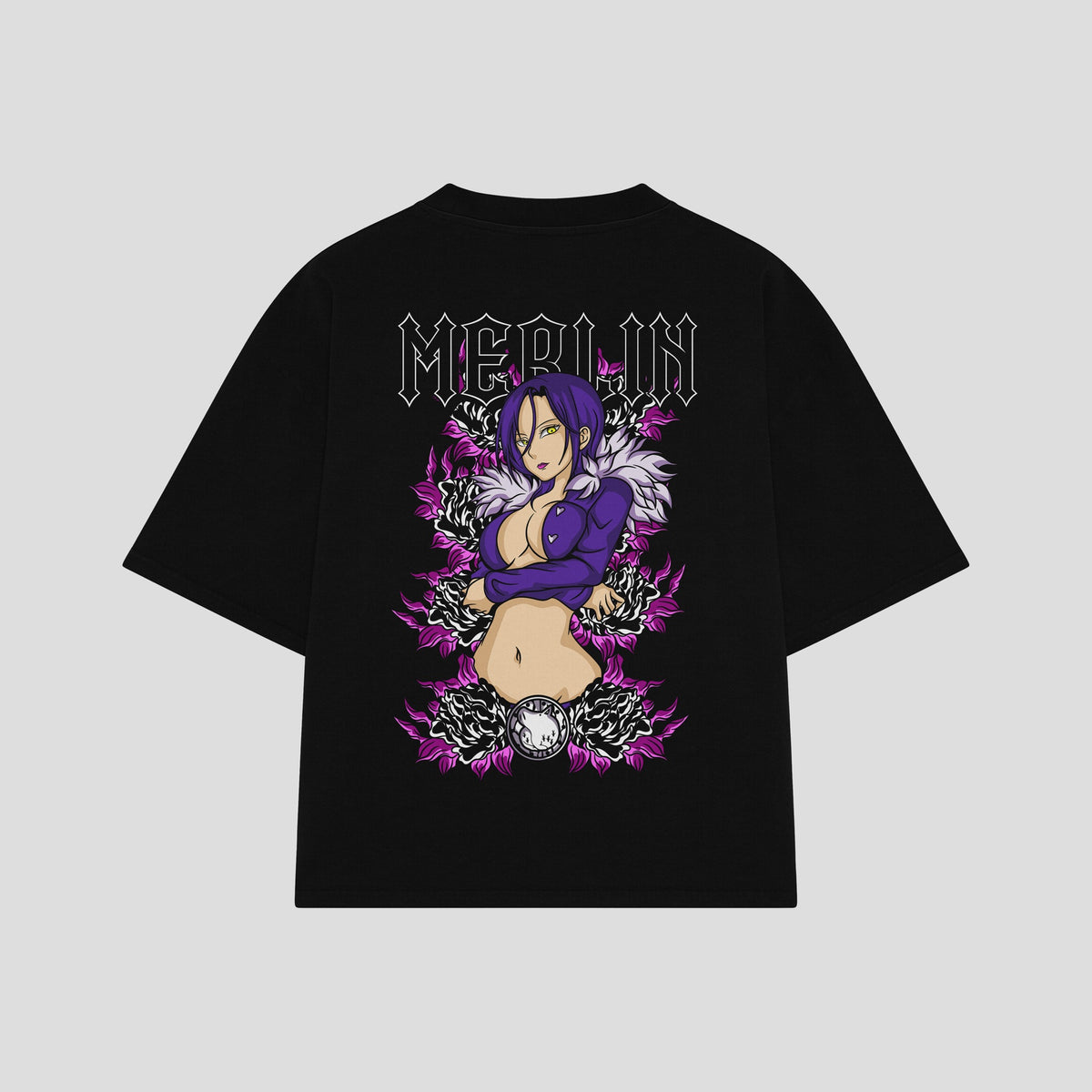 Playera streetwear premium de anime y gaming ExtraLife MX, corte oversized drop shoulder ligero y fresco en color Deep Black y Off-White, moda urbana mexicana de culto.