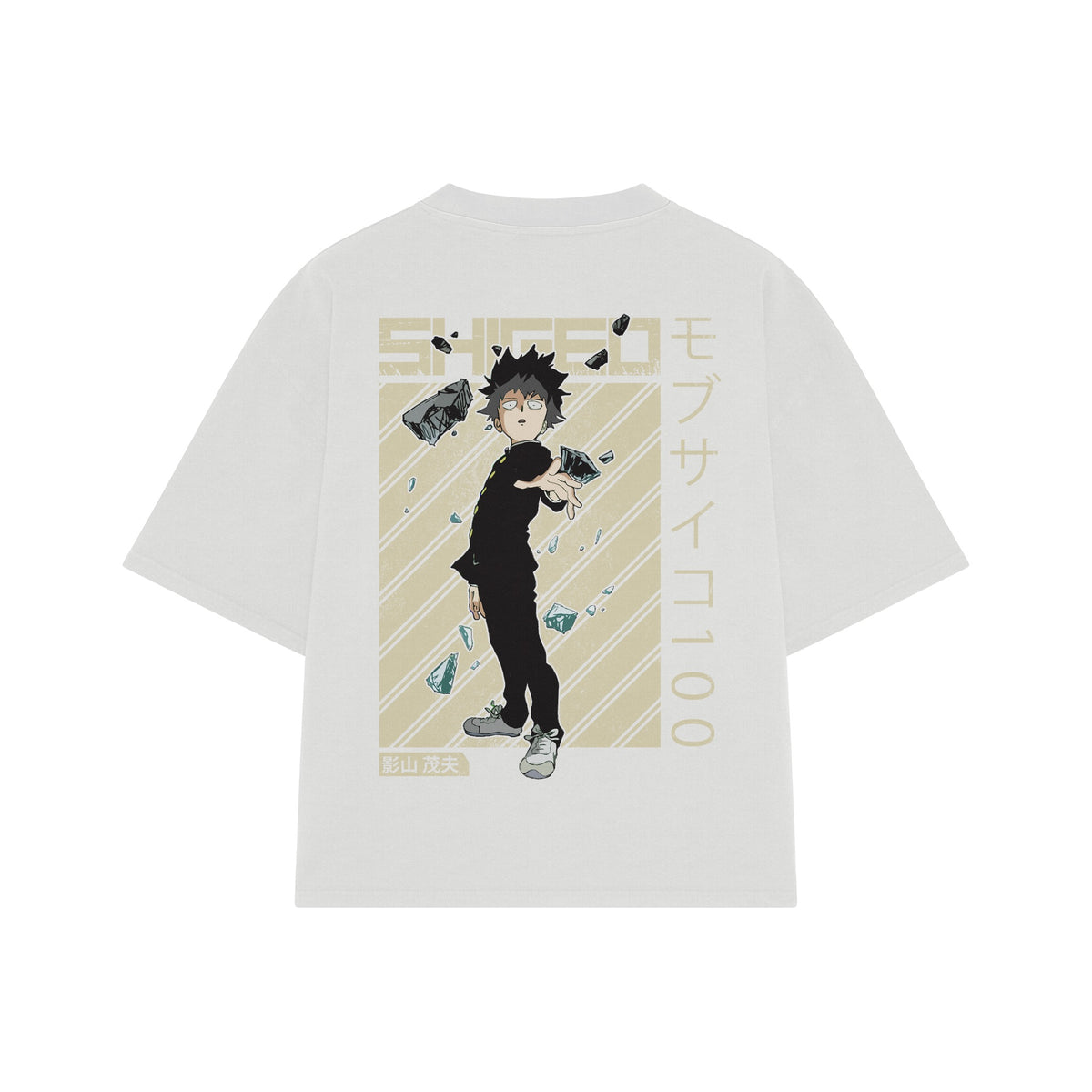 Playera streetwear premium de anime y gaming ExtraLife MX, corte oversized drop shoulder ligero y fresco en color Deep Black y Off-White, moda urbana mexicana de culto.