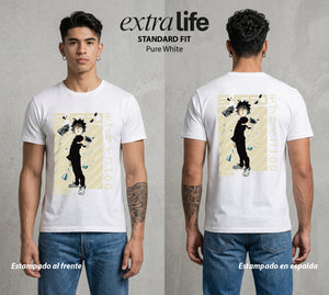 El Psiconico Reprimido | El Psiquico al Cien #03975 - Playera Standard Fit | Pure White - Foto en modelo