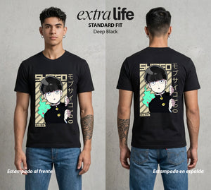 El Psiconico Reprimido | La Explosion Psiquica #03977 - Playera Standard Fit | Deep Black - Foto en modelo