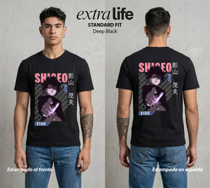 El Psiconico Reprimido | El Mobista sin Saber #03978 - Playera Standard Fit | Deep Black - Foto en modelo