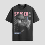 Playera urbana de anime y gaming ExtraLife MX, corte Standard Fit unisex ligero y transpirable en color Deep Black y Pure White, ropa de uso diario para gym y casual.