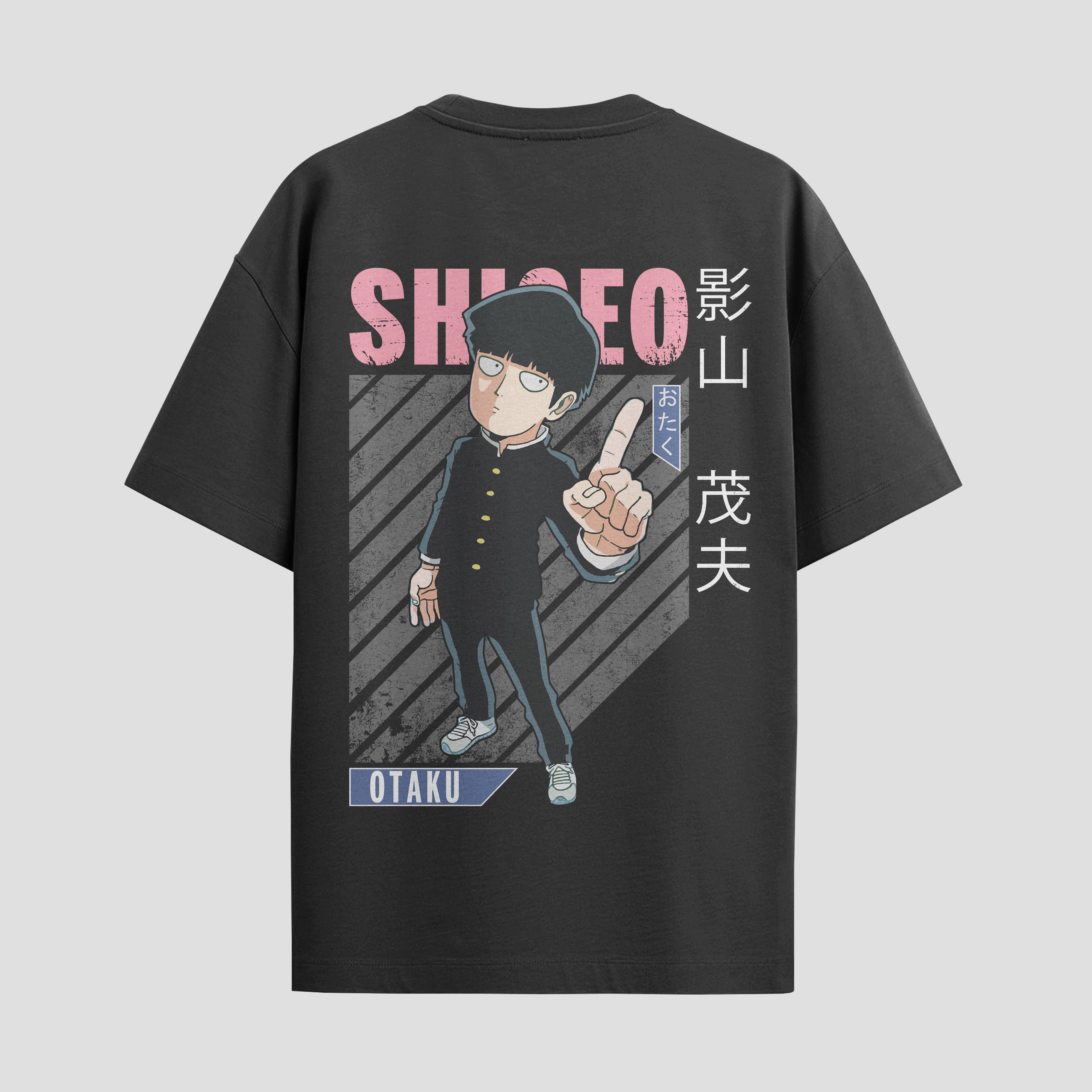 Playera urbana de anime y gaming ExtraLife MX, corte Standard Fit unisex ligero y transpirable en color Deep Black y Pure White, ropa de uso diario para gym y casual.
