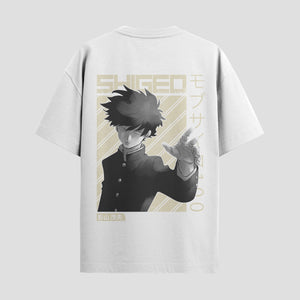 Playera urbana de anime y gaming ExtraLife MX, corte Standard Fit unisex ligero y transpirable en color Deep Black y Pure White, ropa de uso diario para gym y casual.