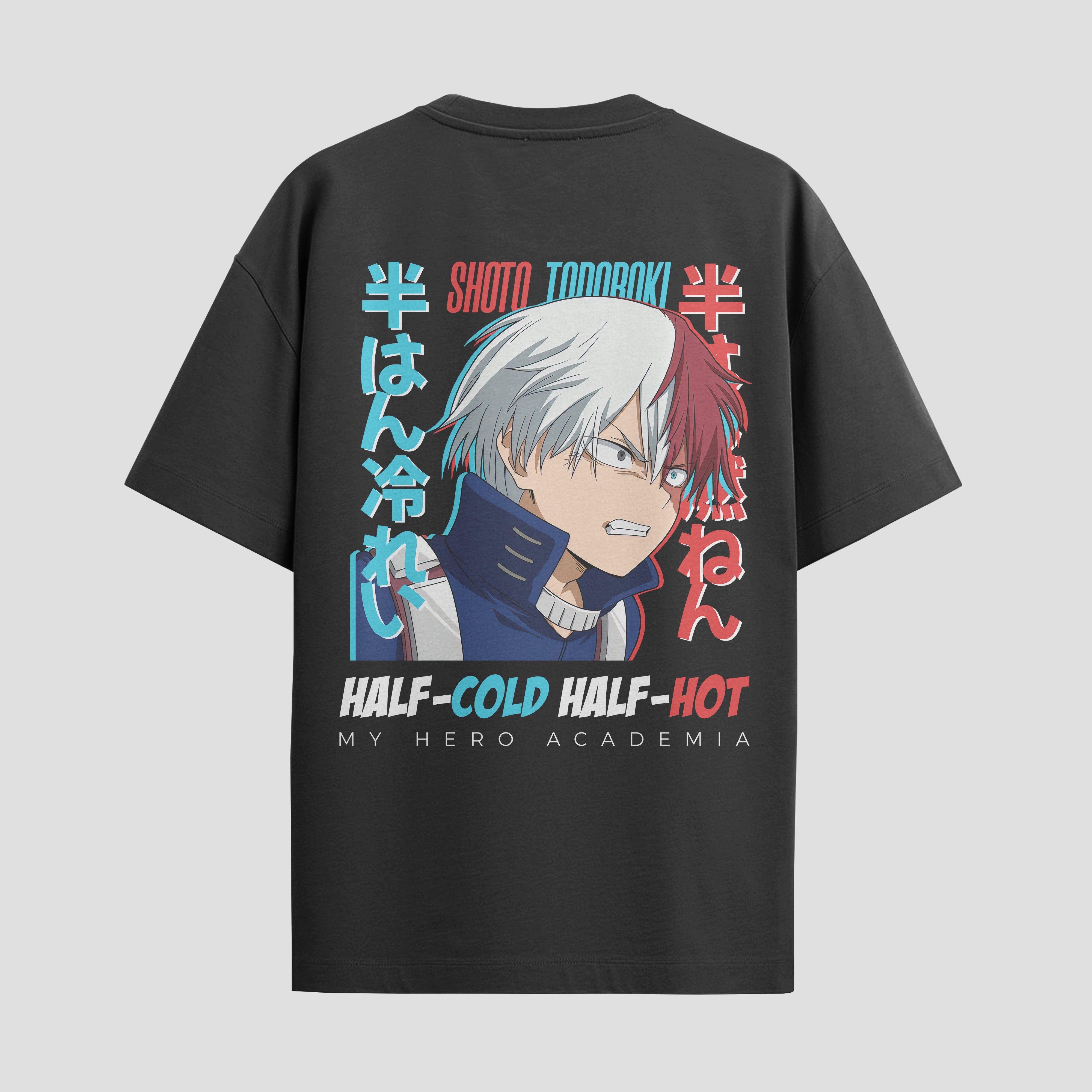 Playera urbana de anime y gaming ExtraLife MX, corte Standard Fit unisex ligero y transpirable en color Deep Black y Pure White, ropa de uso diario para gym y casual.