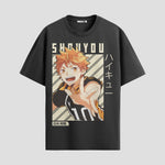 Playera urbana de anime y gaming ExtraLife MX, corte Standard Fit unisex ligero y transpirable en color Deep Black y Pure White, ropa de uso diario para gym y casual.