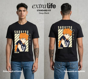 El Vuelo del Voleibol | Los Ojos del Byakugan #04008 - Playera Standard Fit | Deep Black - Foto en modelo