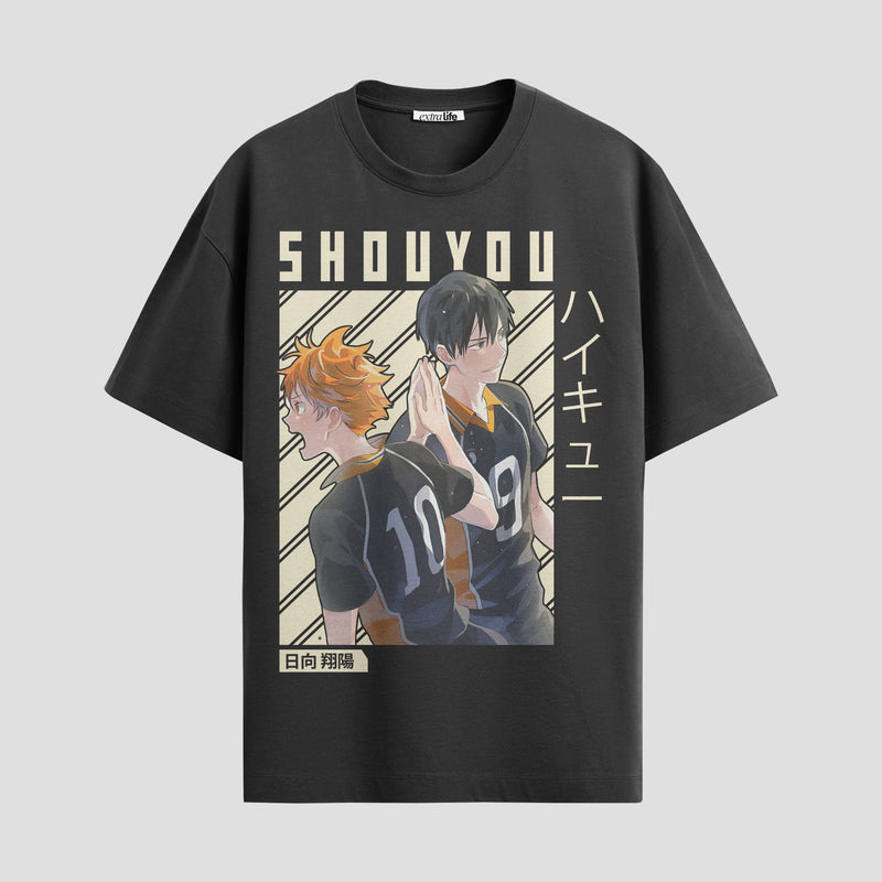 Playera urbana de anime y gaming ExtraLife MX, corte Standard Fit unisex ligero y transpirable en color Deep Black y Pure White, ropa de uso diario para gym y casual.