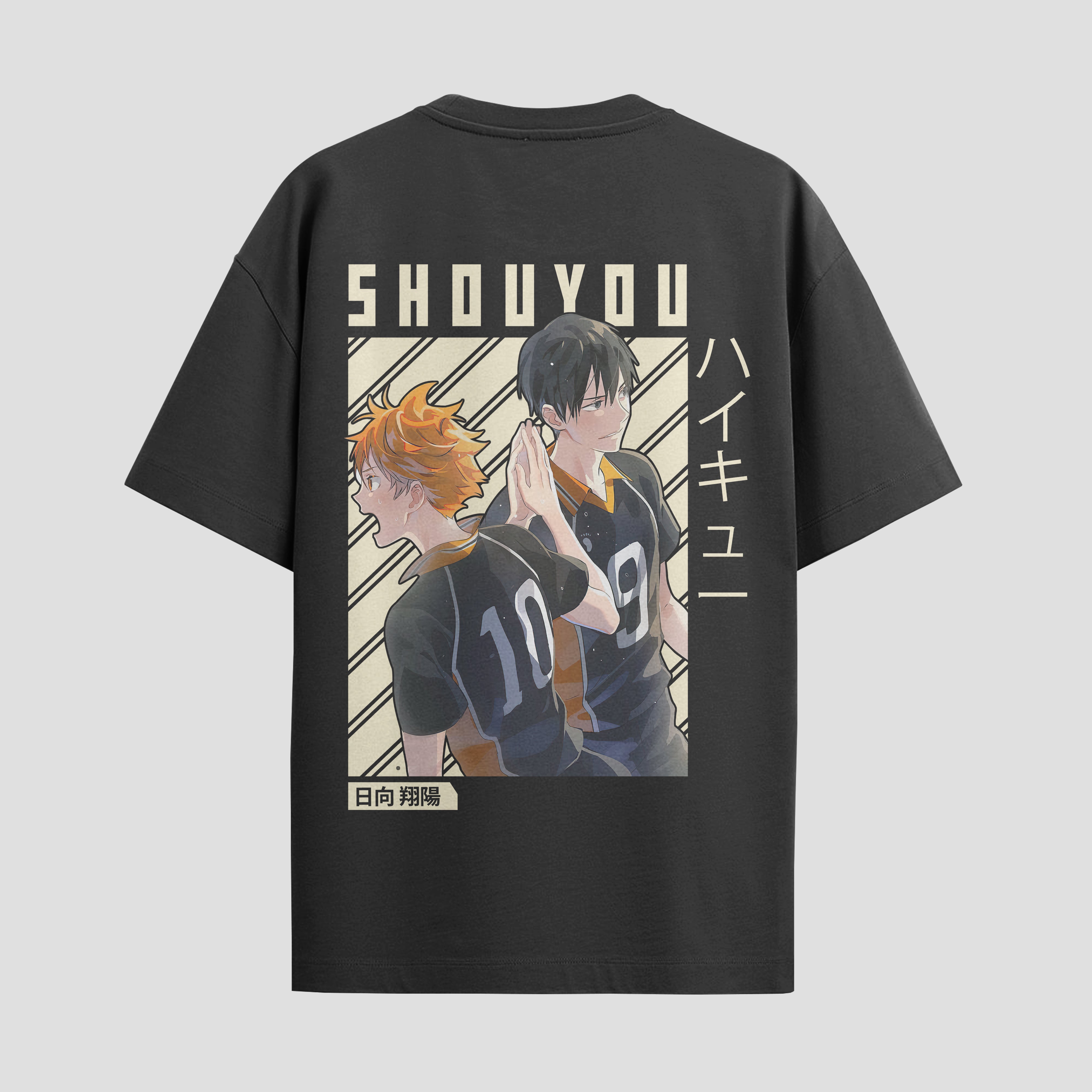Playera urbana de anime y gaming ExtraLife MX, corte Standard Fit unisex ligero y transpirable en color Deep Black y Pure White, ropa de uso diario para gym y casual.