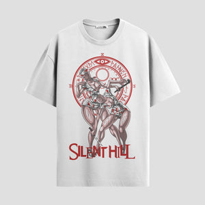 Playera urbana de anime y gaming ExtraLife MX, corte Standard Fit unisex ligero y transpirable en color Deep Black y Pure White, ropa de uso diario para gym y casual.
