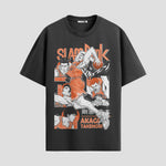 Playera urbana de anime y gaming ExtraLife MX, corte Standard Fit unisex ligero y transpirable en color Deep Black y Pure White, ropa de uso diario para gym y casual.