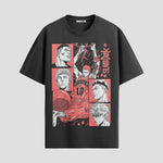 Playera urbana de anime y gaming ExtraLife MX, corte Standard Fit unisex ligero y transpirable en color Deep Black y Pure White, ropa de uso diario para gym y casual.