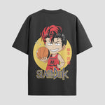 Playera urbana de anime y gaming ExtraLife MX, corte Standard Fit unisex ligero y transpirable en color Deep Black y Pure White, ropa de uso diario para gym y casual.