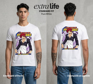 El Torneo del Rey | La Llama del Yagami #04040 - Playera Standard Fit | Pure White - Foto en modelo