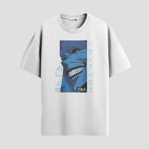 Playera urbana de anime y gaming ExtraLife MX, corte Standard Fit unisex ligero y transpirable en color Deep Black y Pure White, ropa de uso diario para gym y casual.