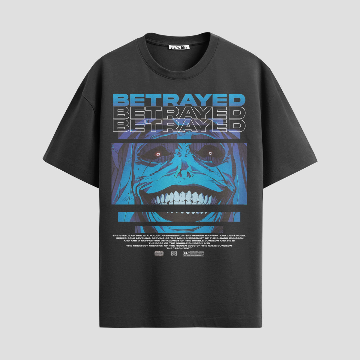Playera urbana de anime y gaming ExtraLife MX, corte Classic Premium unisex ligero y transpirable en color Deep Black y Pure White, ropa de uso diario para gym y casual.