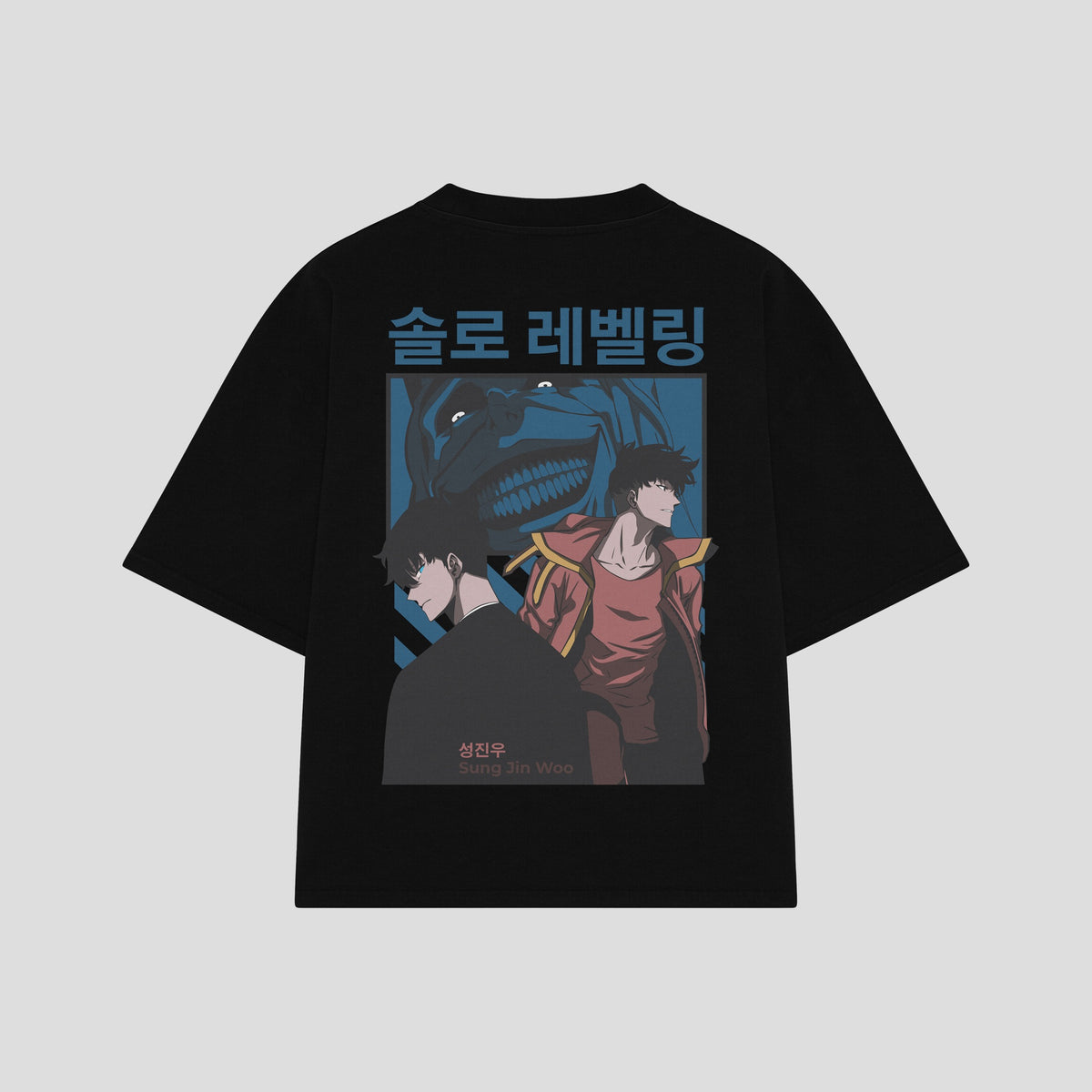 Playera streetwear premium de anime y gaming ExtraLife MX, corte oversized drop shoulder ligero y fresco en color Deep Black y Off-White, moda urbana mexicana de culto.
