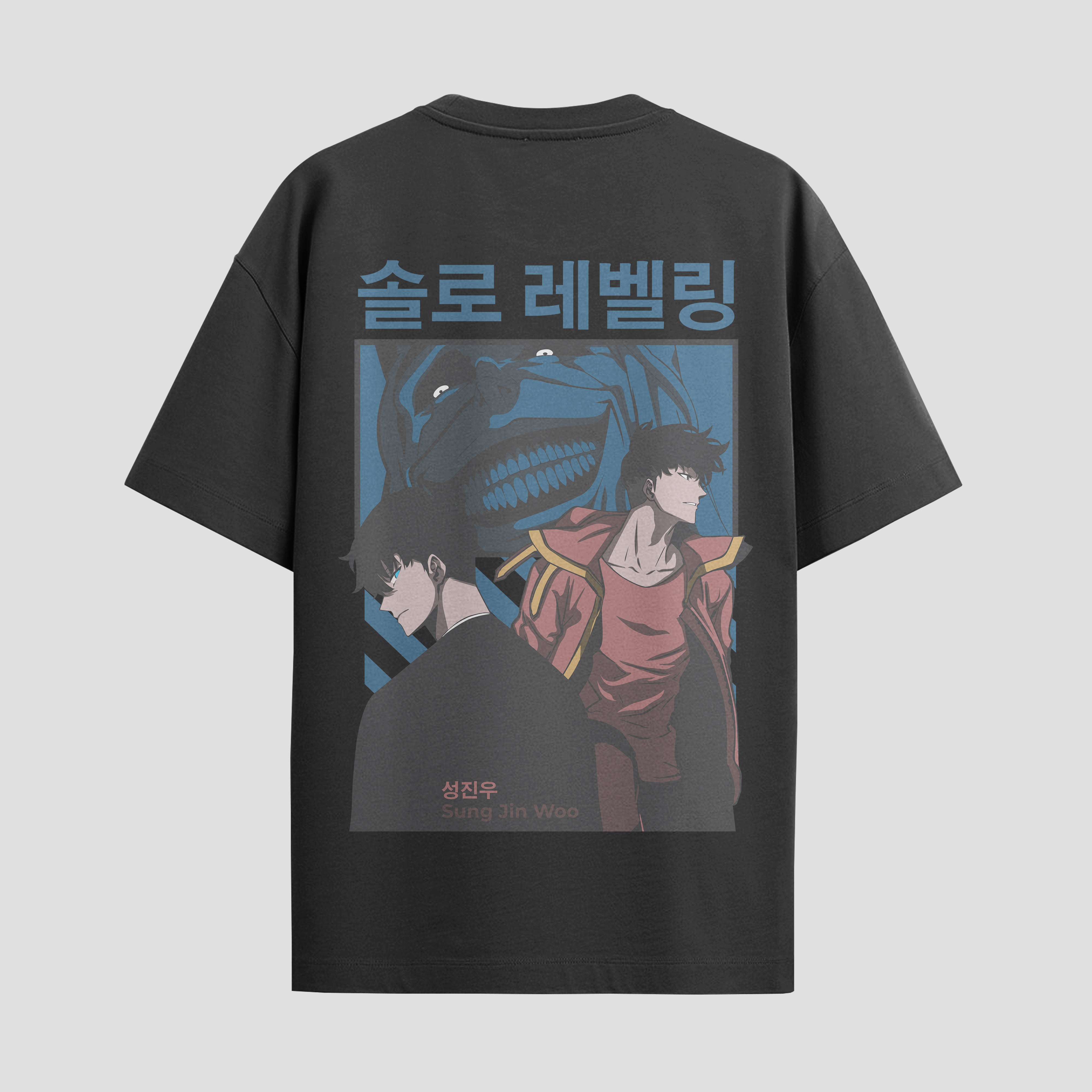 Playera urbana de anime y gaming ExtraLife MX, corte Standard Fit unisex ligero y transpirable en color Deep Black y Pure White, ropa de uso diario para gym y casual.