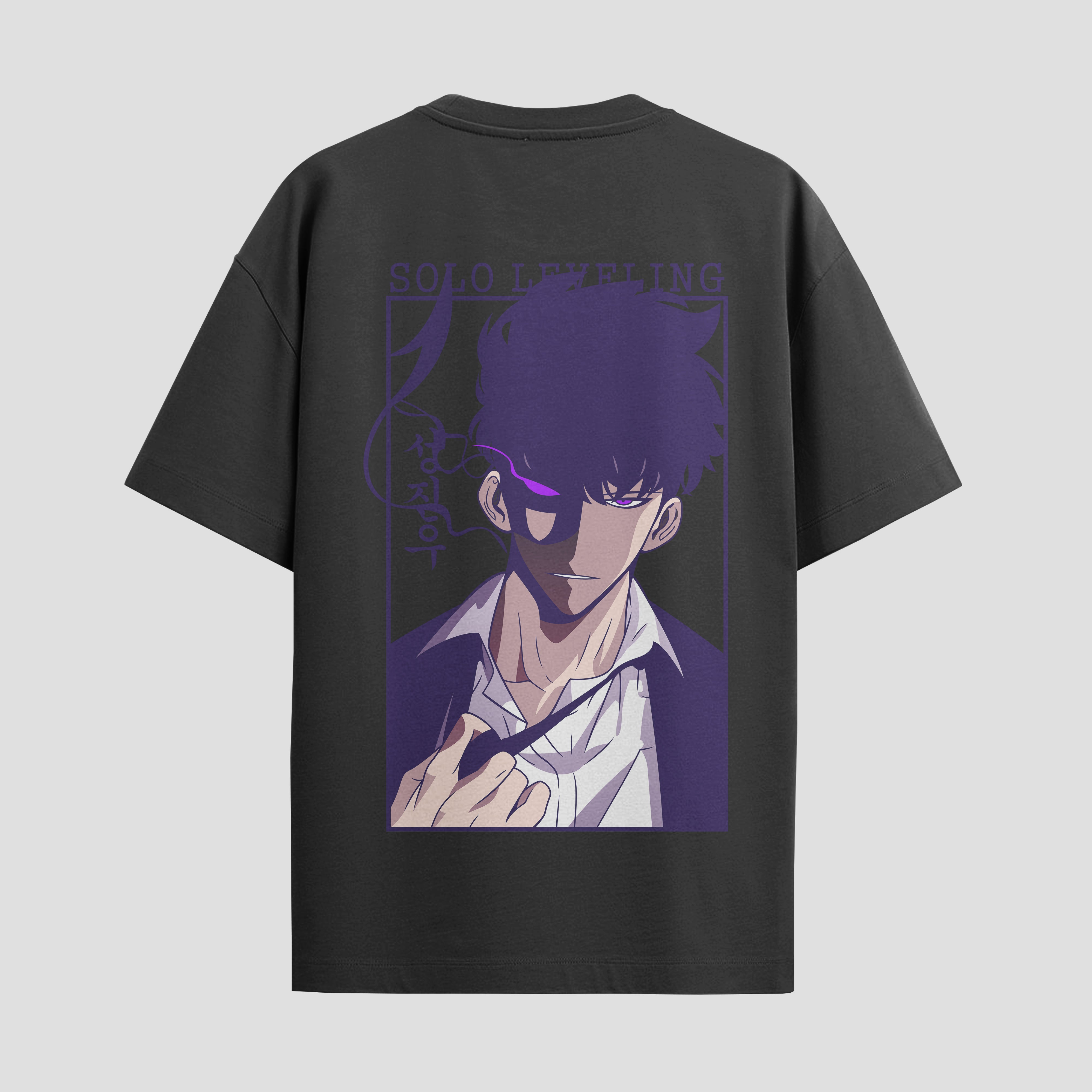 Playera urbana de anime y gaming ExtraLife MX, corte Standard Fit unisex ligero y transpirable en color Deep Black y Pure White, ropa de uso diario para gym y casual.