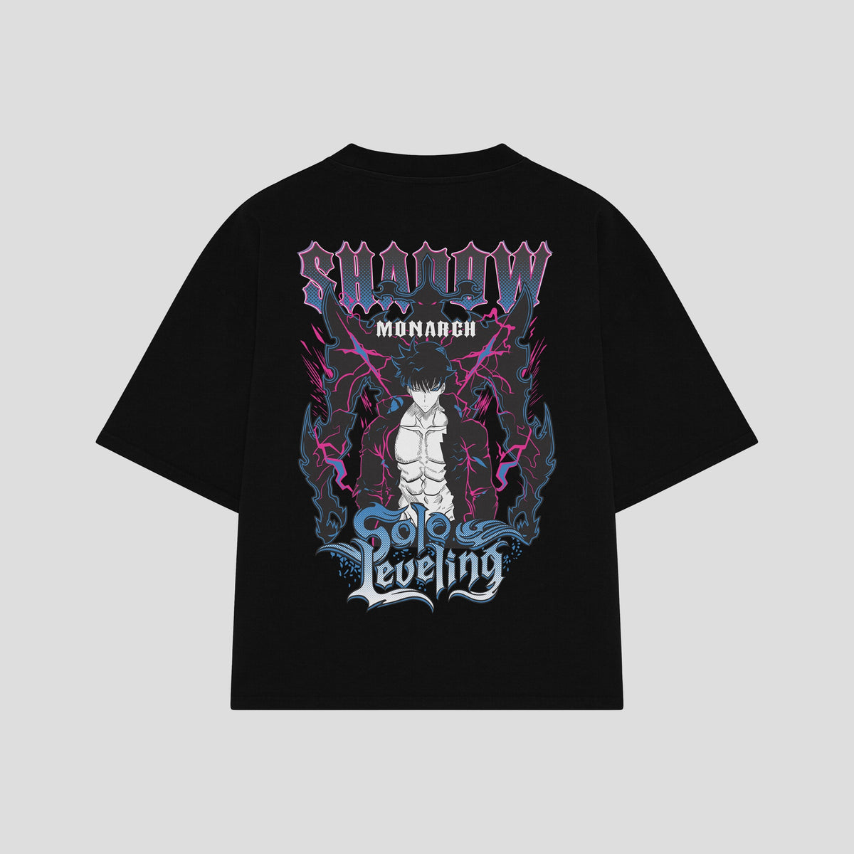 Playera streetwear premium de anime y gaming ExtraLife MX, corte oversized drop shoulder ligero y fresco en color Deep Black y Off-White, moda urbana mexicana de culto.