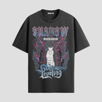 Playera urbana de anime y gaming ExtraLife MX, corte Standard Fit unisex ligero y transpirable en color Deep Black y Pure White, ropa de uso diario para gym y casual.