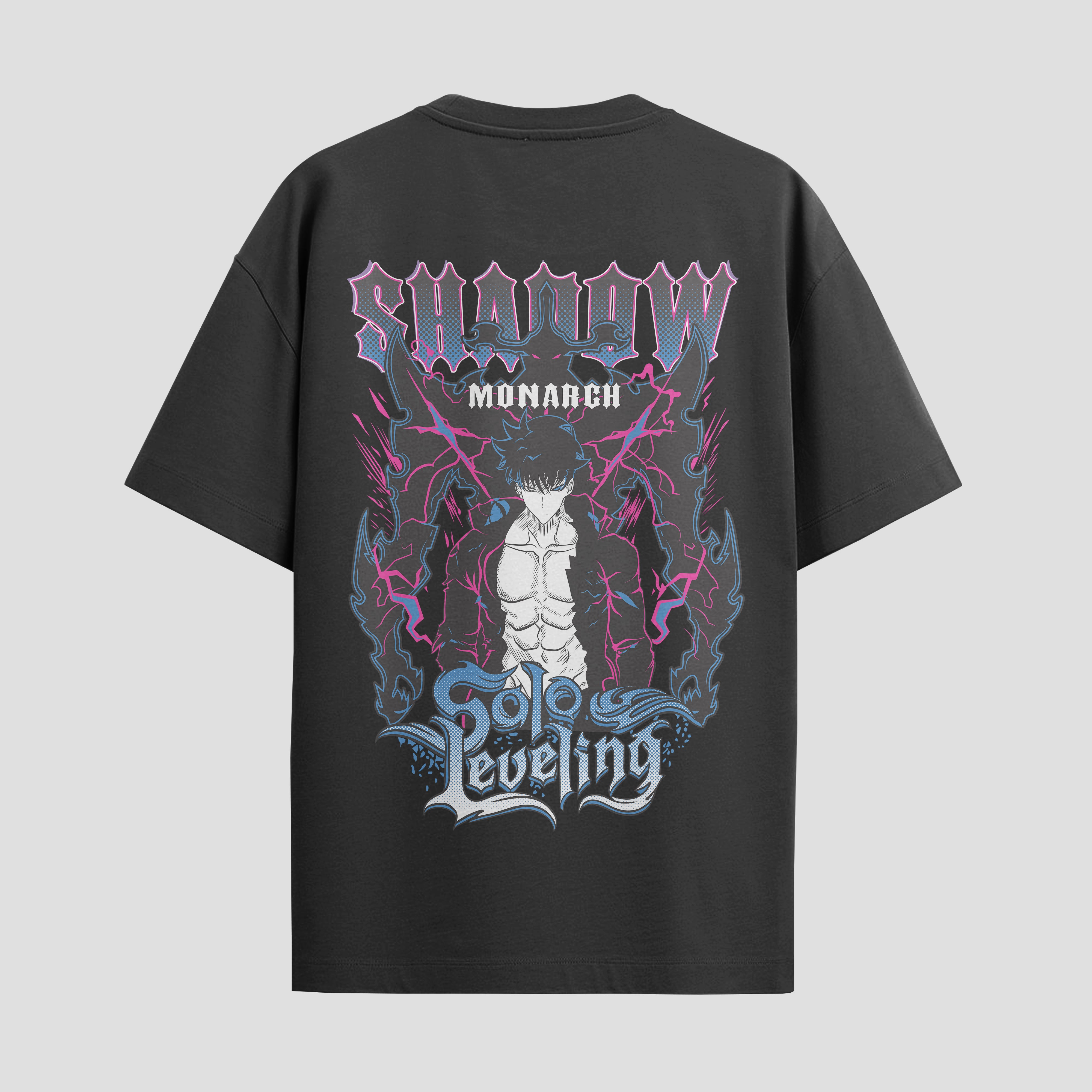 Playera urbana de anime y gaming ExtraLife MX, corte Standard Fit unisex ligero y transpirable en color Deep Black y Pure White, ropa de uso diario para gym y casual.