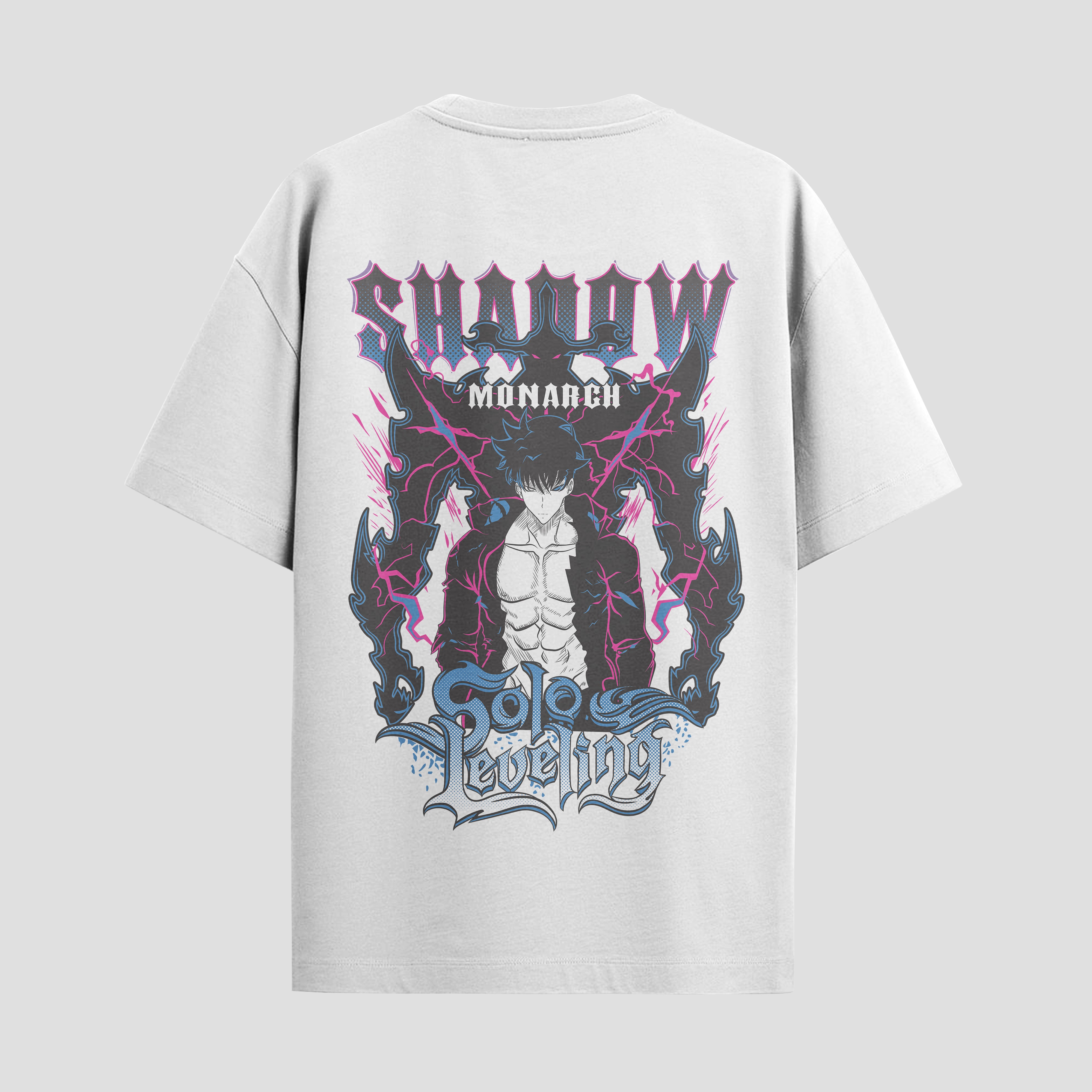 Playera urbana de anime y gaming ExtraLife MX, corte Standard Fit unisex ligero y transpirable en color Deep Black y Pure White, ropa de uso diario para gym y casual.