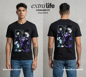 El Cazador Solitario | El Ascenso del Solitario #04061 - Playera Standard Fit | Deep Black - Foto en modelo