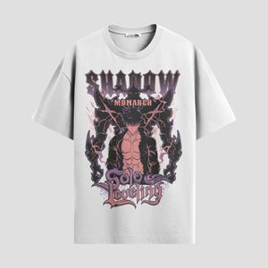 Playera urbana de anime y gaming ExtraLife MX, corte Standard Fit unisex ligero y transpirable en color Deep Black y Pure White, ropa de uso diario para gym y casual.