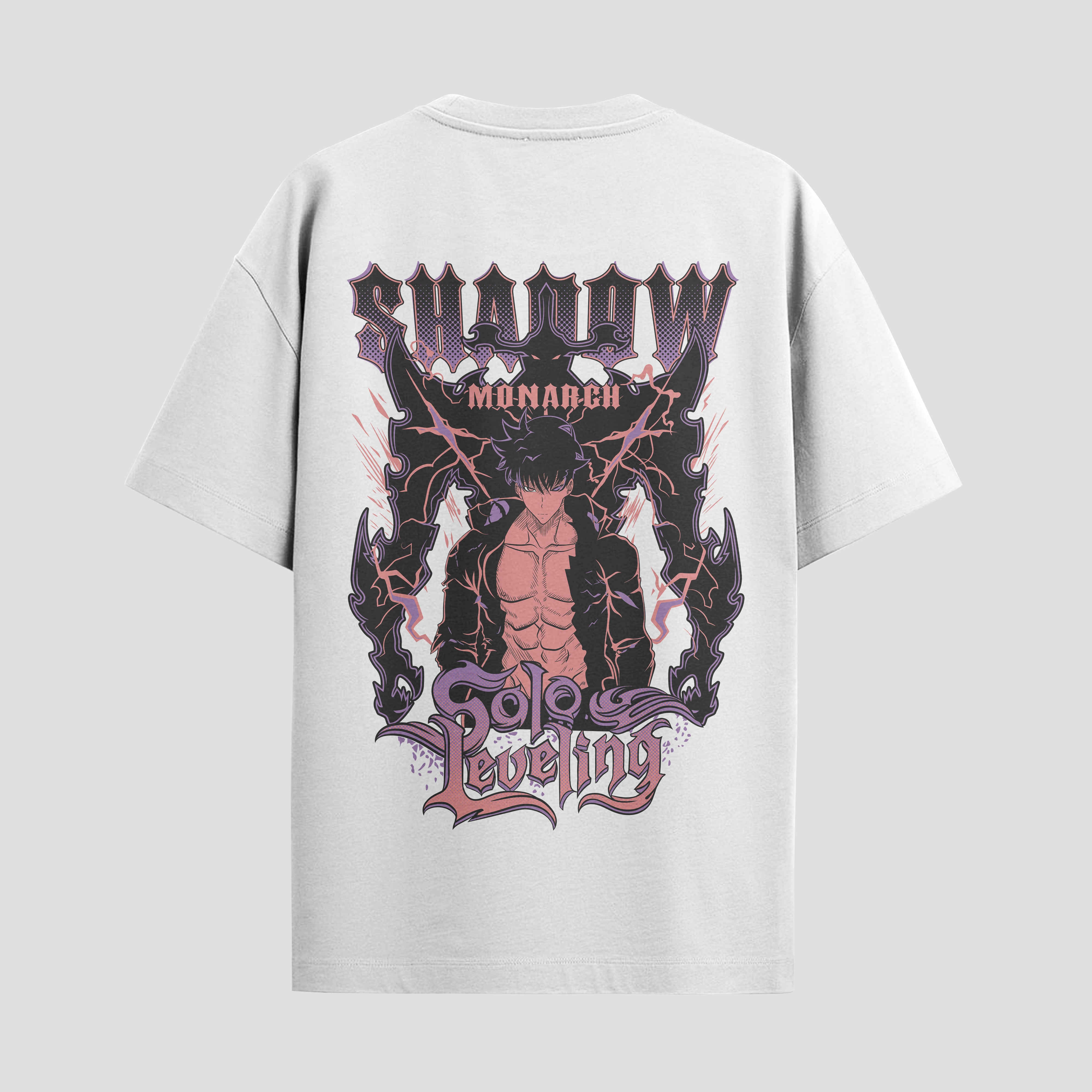Playera urbana de anime y gaming ExtraLife MX, corte Standard Fit unisex ligero y transpirable en color Deep Black y Pure White, ropa de uso diario para gym y casual.