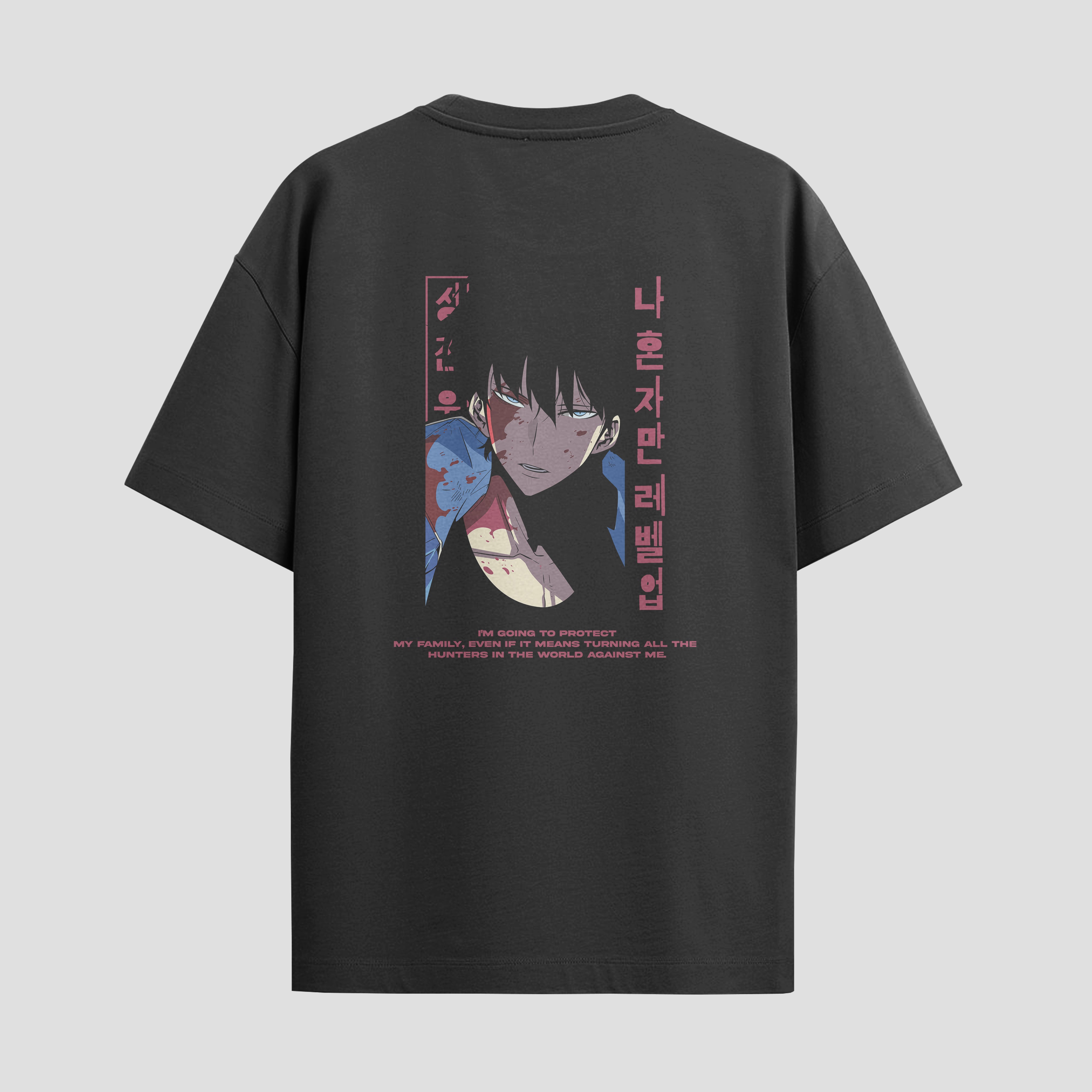 Playera urbana de anime y gaming ExtraLife MX, corte Standard Fit unisex ligero y transpirable en color Deep Black y Pure White, ropa de uso diario para gym y casual.