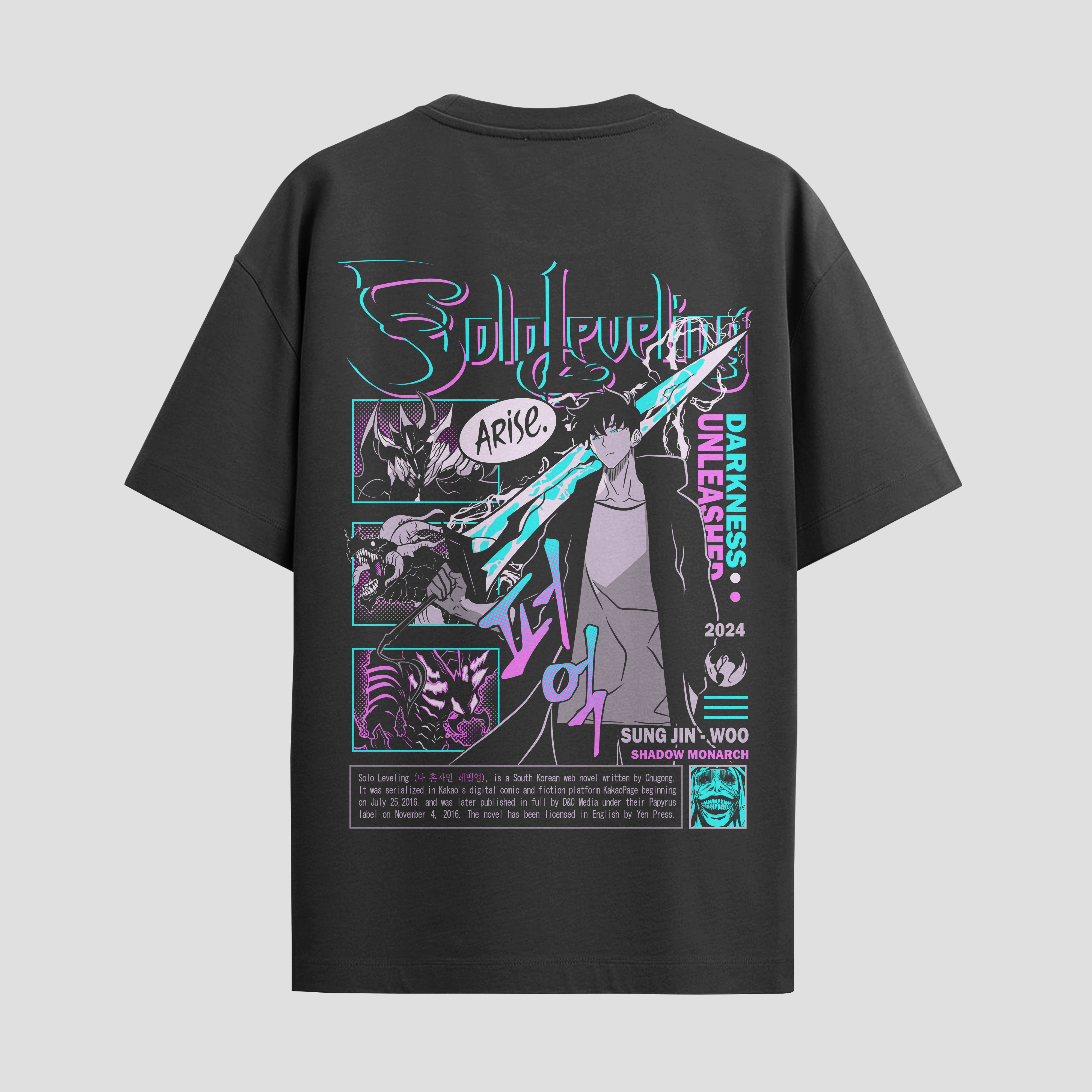 Playera urbana de anime y gaming ExtraLife MX, corte Standard Fit unisex ligero y transpirable en color Deep Black y Pure White, ropa de uso diario para gym y casual.