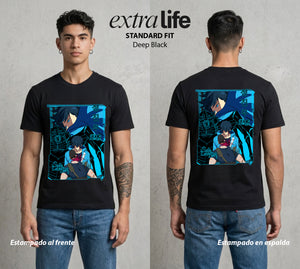 El Cazador Solitario | El Ascenso del Solitario #04066 - Playera Standard Fit | Deep Black - Foto en modelo