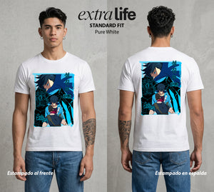 El Cazador Solitario | El Ascenso del Solitario #04066 - Playera Standard Fit | Pure White - Foto en modelo