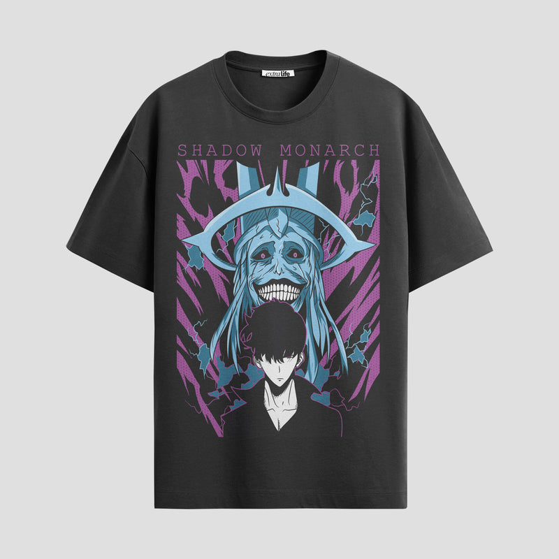 Playera urbana de anime y gaming ExtraLife MX, corte Standard Fit unisex ligero y transpirable en color Deep Black y Pure White, ropa de uso diario para gym y casual.