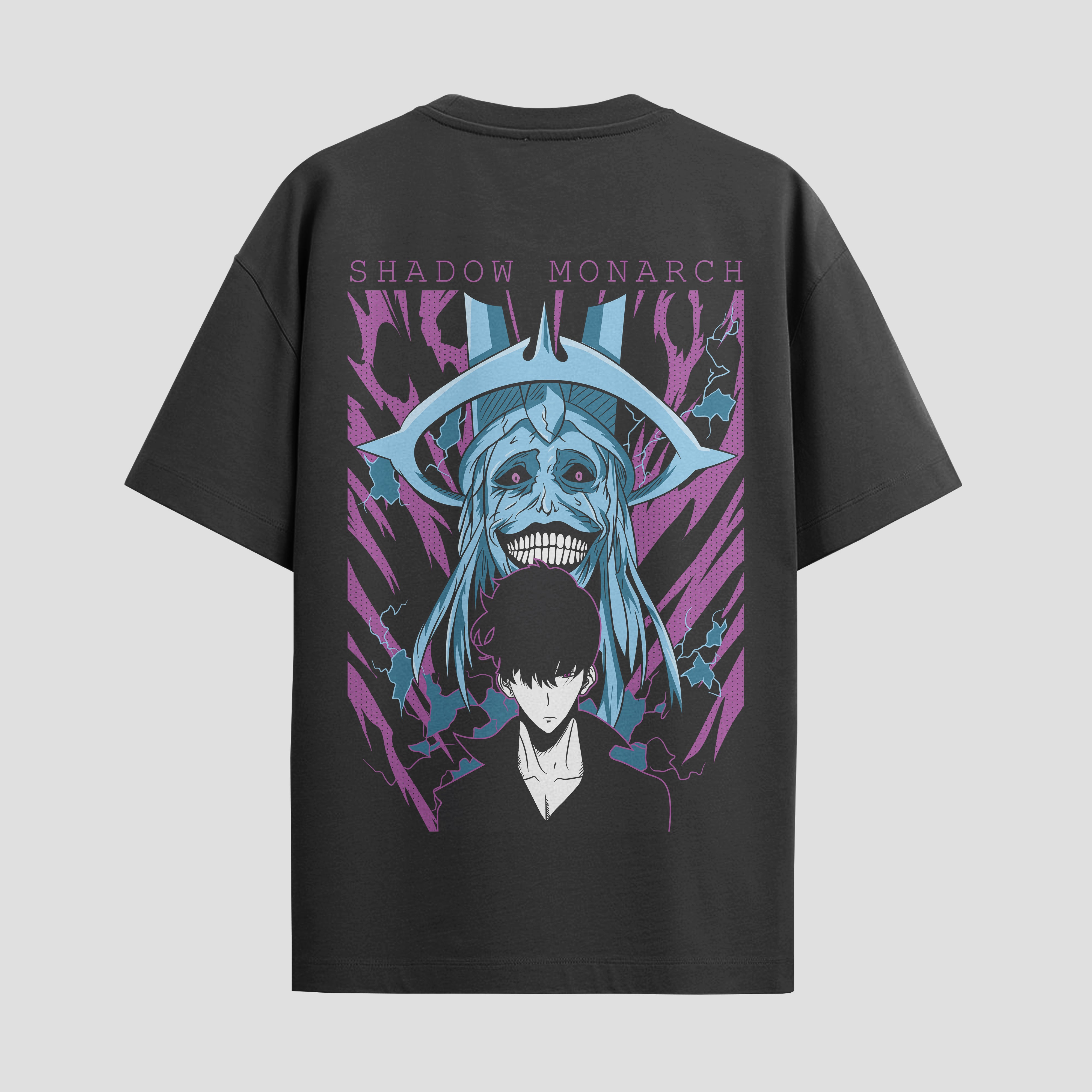 Playera urbana de anime y gaming ExtraLife MX, corte Standard Fit unisex ligero y transpirable en color Deep Black y Pure White, ropa de uso diario para gym y casual.